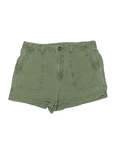 Pre-owned Aerie Khaki Shorts In Green