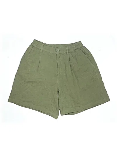 Pre-owned Aerie Khaki Shorts In Green