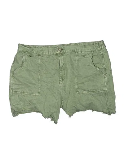 Pre-owned Aerie Khaki Shorts In Green