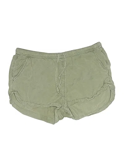 Pre-owned Aerie Khaki Shorts In Green