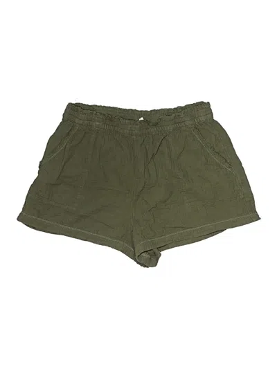Pre-owned Aerie Khaki Shorts In Green