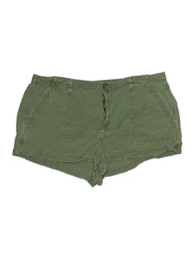 Pre-owned Aerie Khaki Shorts In Green