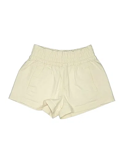 Pre-owned Aerie Khaki Shorts In Ivory