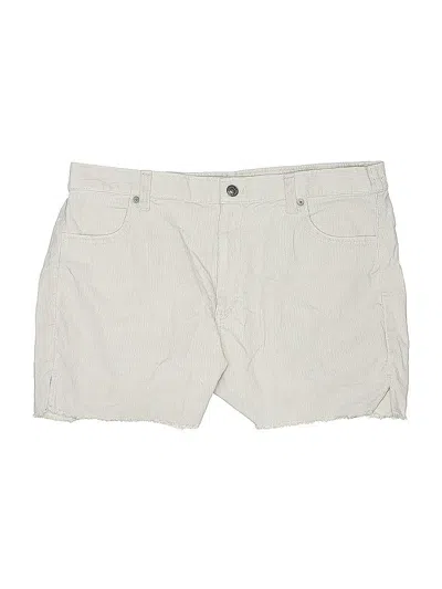 Pre-owned Aerie Khaki Shorts In White