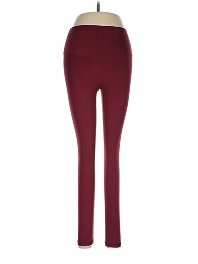 Pre-owned Aerie Leggings In Burgundy