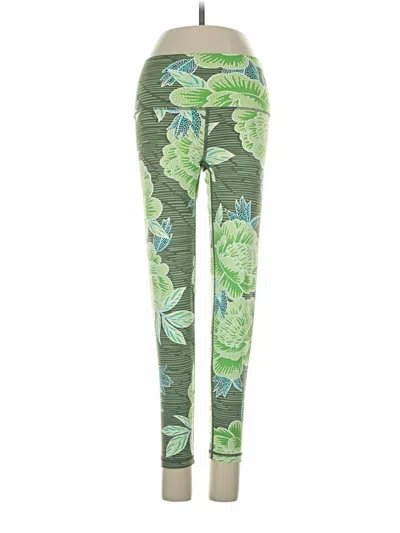 Pre-owned Aerie Leggings In Green