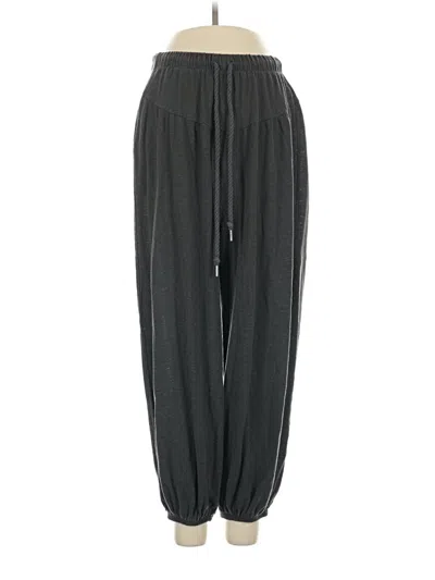 Pre-owned Aerie Linen Pants In Black