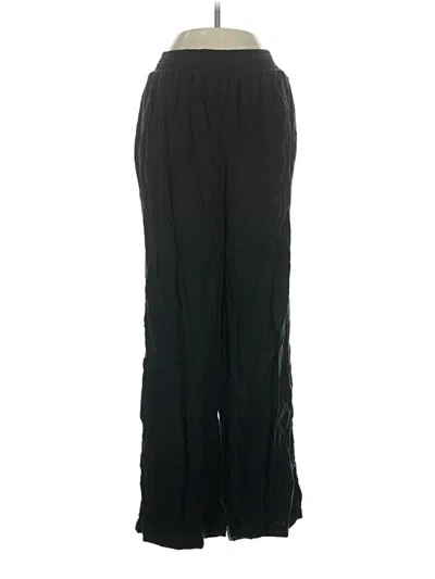 Pre-owned Aerie Linen Pants In Black