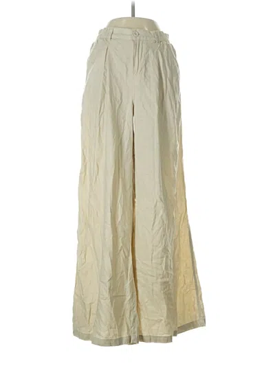Pre-owned Aerie Linen Pants In Gold
