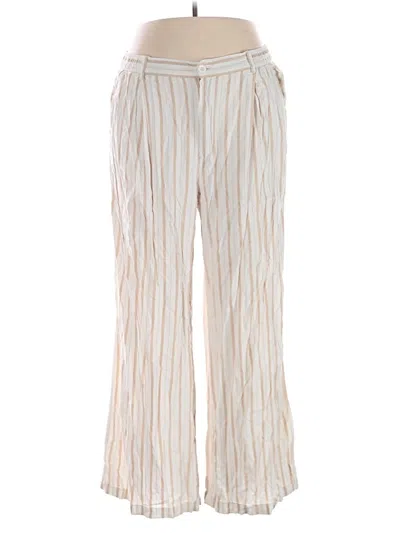 Pre-owned Aerie Linen Pants In Ivory
