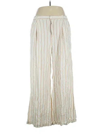 Pre-owned Aerie Linen Pants In Ivory