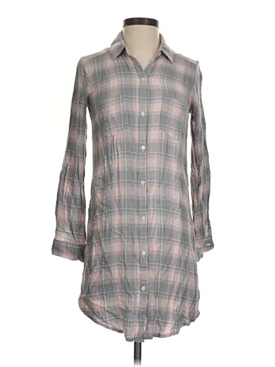 Pre-owned Aerie Long Sleeve Blouse In Gray