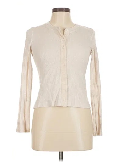 Pre-owned Aerie Long Sleeve Blouse In Ivory