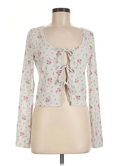 Pre-owned Aerie Long Sleeve Blouse In Ivory