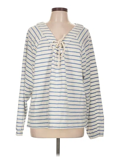Pre-owned Aerie Long Sleeve Blouse In Ivory