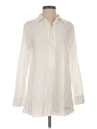 Pre-owned Aerie Long Sleeve Blouse In Ivory