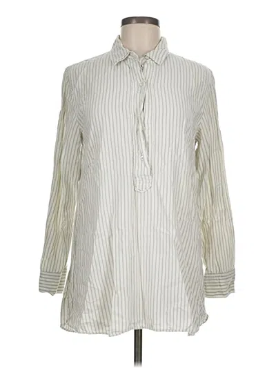 Pre-owned Aerie Long Sleeve Blouse In Ivory