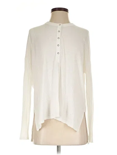 Pre-owned Aerie Long Sleeve Blouse In Ivory