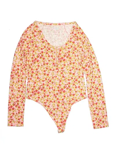 Pre-owned Aerie Long Sleeve Blouse In Pink
