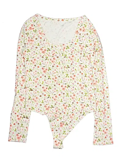Pre-owned Aerie Long Sleeve Blouse In White