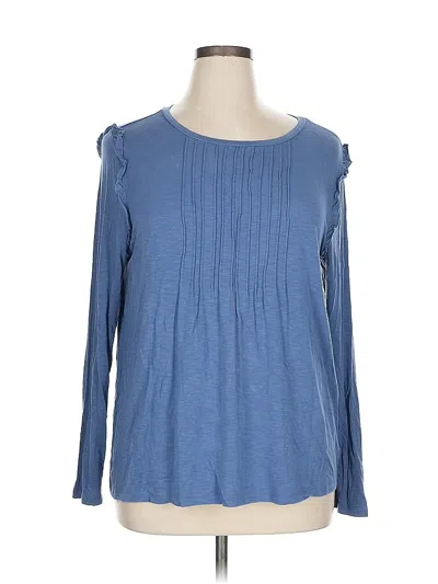 Pre-owned Aerie Long Sleeve T-shirt In Blue