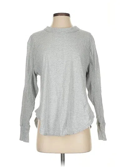 Pre-owned Aerie Long Sleeve T-shirt In Gray