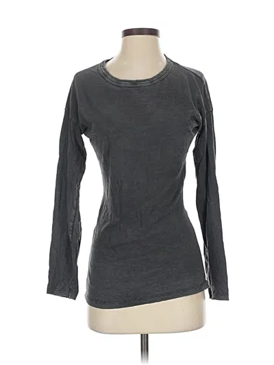 Pre-owned Aerie Long Sleeve T-shirt In Gray