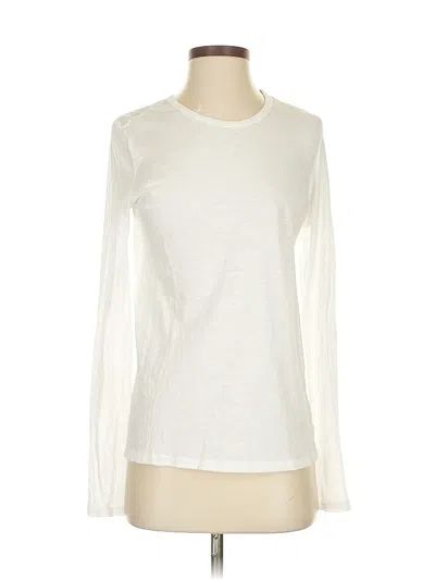 Pre-owned Aerie Long Sleeve T-shirt In White
