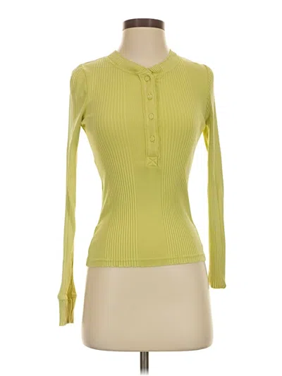 Pre-owned Aerie Long Sleeve Top Green Turtleneck Tops