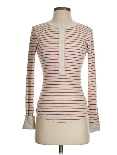 Pre-owned Aerie Long Sleeve Top Ivory Turtleneck Tops In White