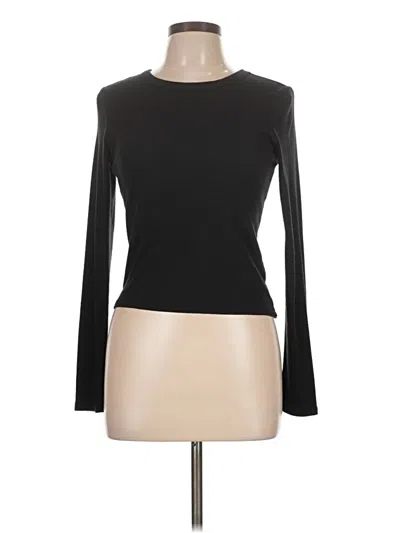 Pre-owned Aerie Long Sleeve T-shirt In Black
