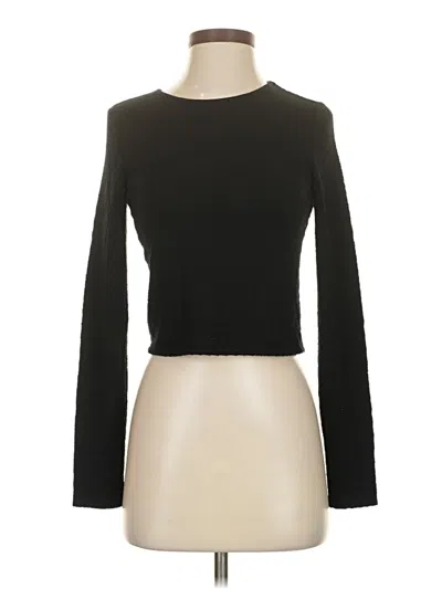 Pre-owned Aerie Long Sleeve T-shirt In Black