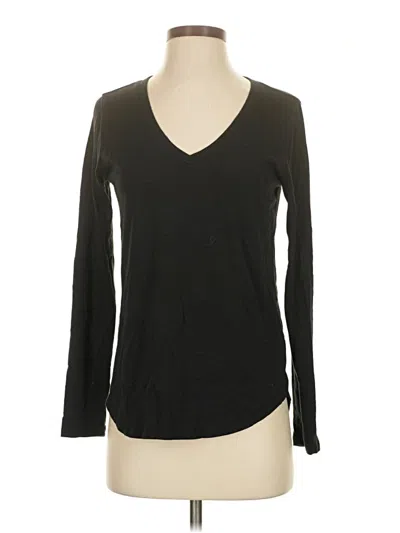 Pre-owned Aerie Long Sleeve T-shirt In Black