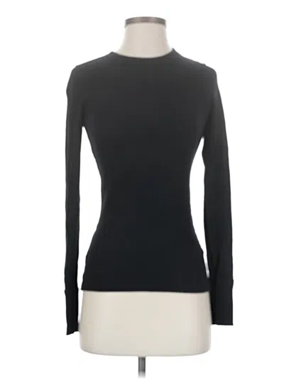 Pre-owned Aerie Long Sleeve T-shirt In Black