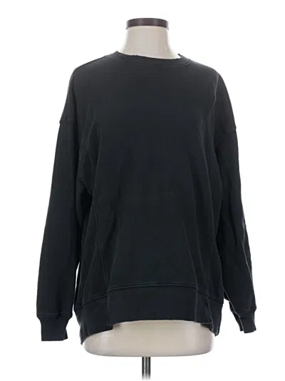 Pre-owned Aerie Long Sleeve T-shirt In Black