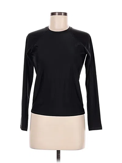 Pre-owned Aerie Long Sleeve T-shirt In Black