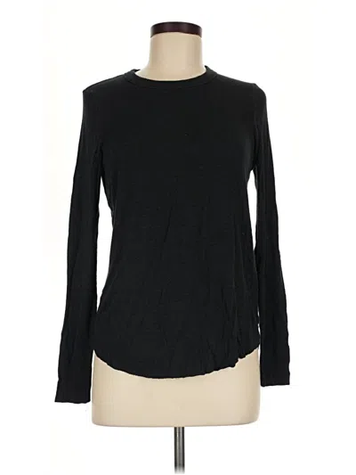 Pre-owned Aerie Long Sleeve T-shirt In Black