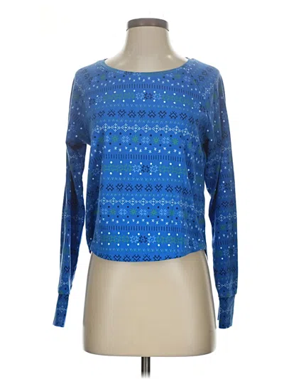 Pre-owned Aerie Long Sleeve T-shirt In Blue