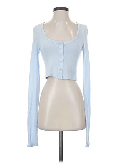 Pre-owned Aerie Long Sleeve T-shirt In Blue