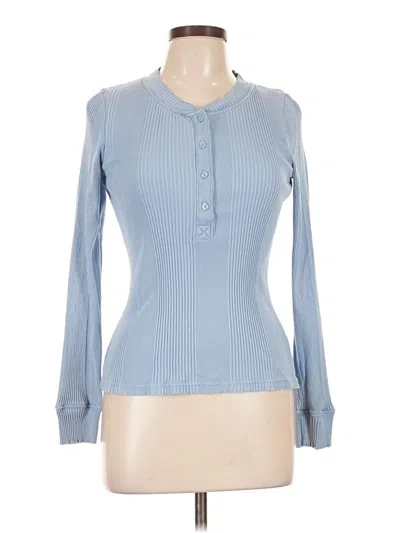 Pre-owned Aerie Long Sleeve T-shirt In Blue