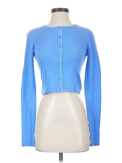 Pre-owned Aerie Long Sleeve T-shirt In Blue