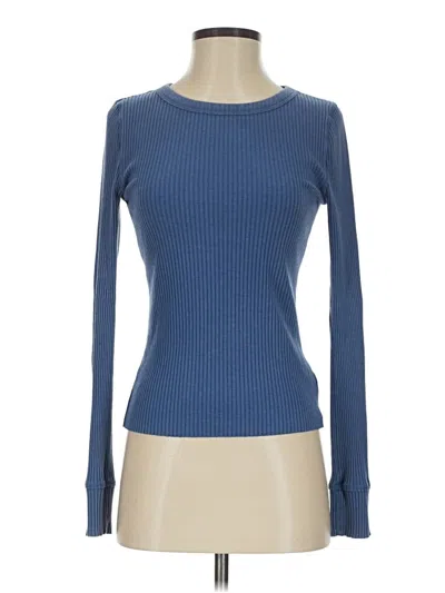 Pre-owned Aerie Long Sleeve T-shirt In Blue