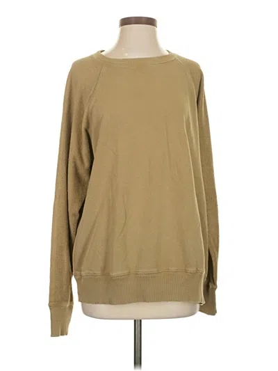 Pre-owned Aerie Long Sleeve T-shirt In Brown