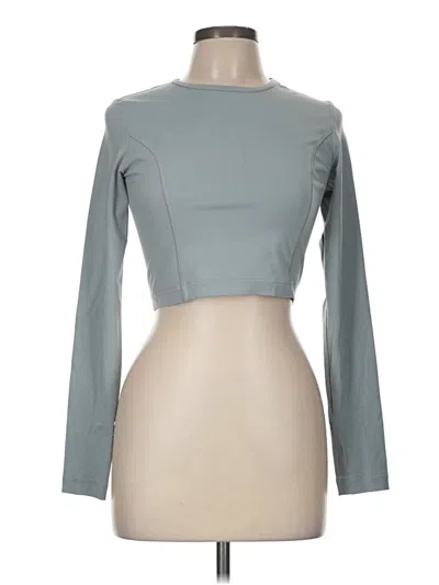 Pre-owned Aerie Long Sleeve T-shirt In Gray