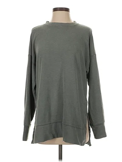 Pre-owned Aerie Long Sleeve T-shirt In Gray