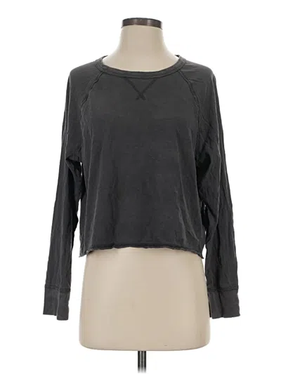 Pre-owned Aerie Long Sleeve T-shirt In Gray