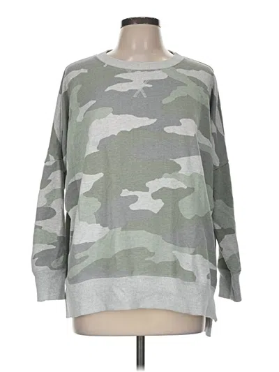 Pre-owned Aerie Long Sleeve T-shirt In Gray