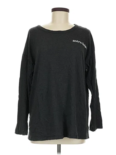 Pre-owned Aerie Long Sleeve T-shirt In Gray