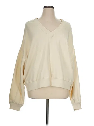 Pre-owned Aerie Long Sleeve T-shirt In Ivory