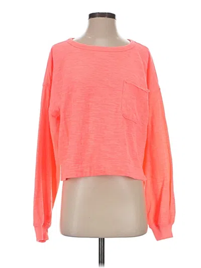 Pre-owned Aerie Long Sleeve T-shirt In Orange